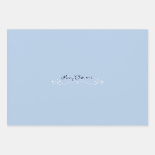 Silent Night Hand-schilded Waterverf Winter Forest Inpakpapier Vel (Voorkant 3)