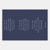 Silent Night Hand-schilded Waterverf Winter Forest Inpakpapier Vel (Voorkant 2)