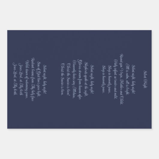 Silent Night Hand-schilded Waterverf Winter Forest Inpakpapier Vel (Voorkant 2)