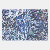 Silent Night Hand-schilded Waterverf Winter Forest Inpakpapier Vel (Voorkant)