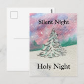 Silent Night Heilige Kerstmis Briefkaart (Voorkant / Achterkant)