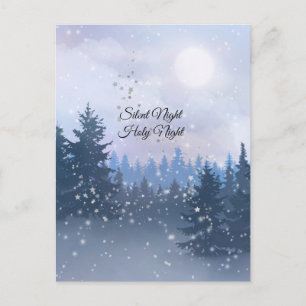 Silent Night Heilige Nacht Magic Winter Illustrati Briefkaart