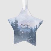 Silent Night Heilige Nacht Magic Winter Illustrati Ornament (voorkant)