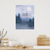 Silent Night Heilige Nacht Magic Winter Illustrati Poster (Keuken)