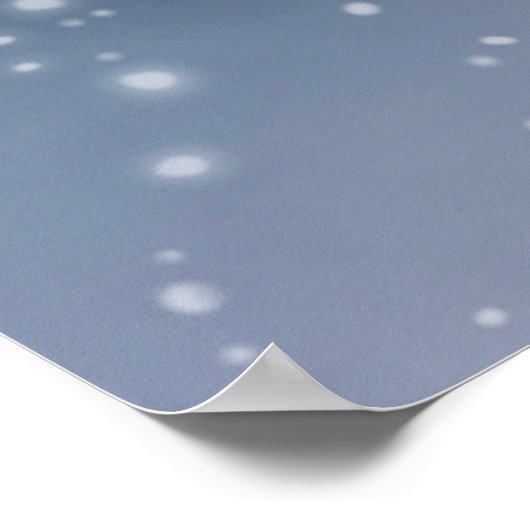 Silent Night Heilige Nacht Magic Winter Illustrati Poster (Hoek)