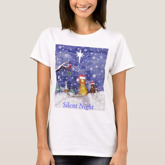 Silent Night - Heilige Nacht T-shirt (Voorkant)