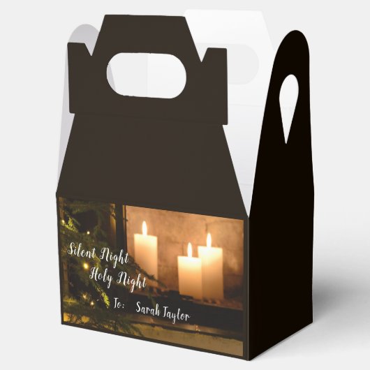 "Silent Night Heilige Nachtavond" Beloved kerstcar Bedankdoosjes (Geopend)