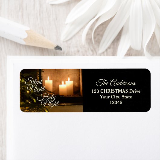 "Silent Night Heilige Nachtavond" Beloved kerstcar Etiket (Insitu)