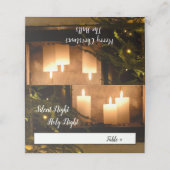 "Silent Night Heilige Nachtavond" Beloved kerstcar Plaatskaartje (Buitenkant ongevouwen)