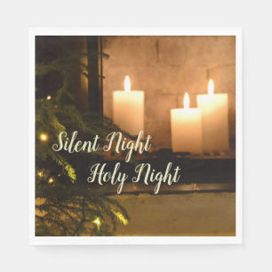 "Silent Night Heilige Nachtavond" Beloved kerstcar Servet