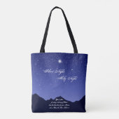 Silent Night, Heilige NachtCanvas tas (Achterkant)