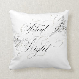 Silent Night Heilige Nachtkalligrafie Pillow Kussen