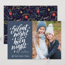 Silent Night Heilige Nachtnacht | Blauw | Foto