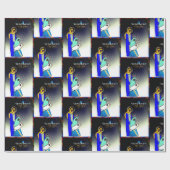 Silent Night Heilige Nachtnacht Cadeaupapier (Vlak)