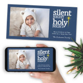 Silent Night, Heilige Nachtnacht Christelijk Feestdagenkaart