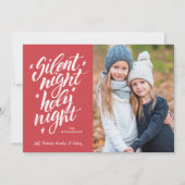 Silent Night Heilige Nachtnacht | Foto Feestdagenkaart (Voorkant)