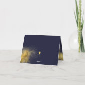 Silent Night Heilige Naight Gold Black Holiday-kaa Feestdagen Kaart (Achterkant)