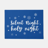 Silent Night Heilige Night Snowflakes Deurmat (Voorkant)