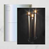 Silent Night Heilige Night Trinity Candle Briefkaart (Voorkant / Achterkant)