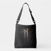 Silent Night Heilige Night Trinity Candle Crossbody Tas (Voorkant)