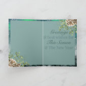 Silent Night Holiday-kaart Bedankkaart (Binnen)