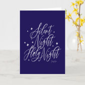 Silent Night Holy Night Holiday Christmas Card Kaart (Gele Bloem)