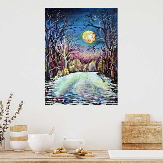 Silent Night in Zweden Poster (Keuken)