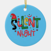 Silent Night Keramisch Ornament (Voorkant)
