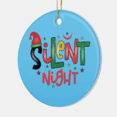 Silent Night Keramisch Ornament (Links)