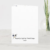 Silent Night Kerstmis Kaart (Verticle) (Achterkant)