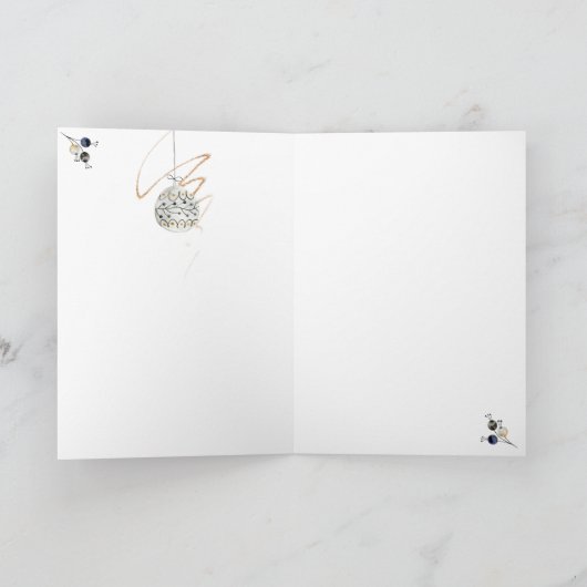 Silent Night Kerstmis Kaart (Verticle) (Binnen)