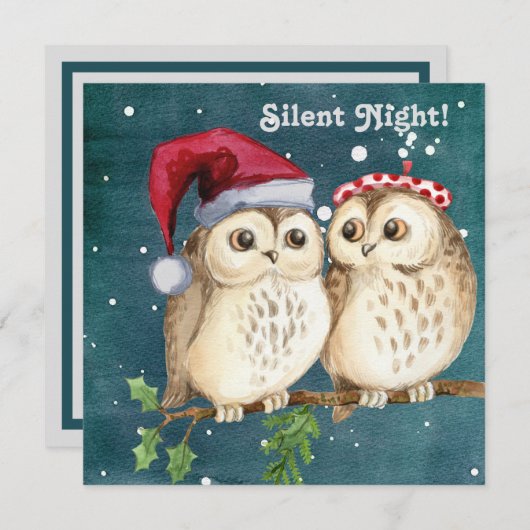 Silent Night Kerstmis Pair, klaar om te slapen (Voorkant / Achterkant)