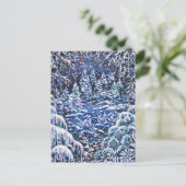 Silent Night Kerstmis Waterverf Briefkaart (Staand voorkant)