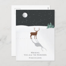 Silent Night-kerstwonderdoeken Deer Stars Moon