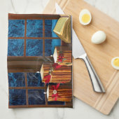 Silent Night Kitchen Towel Theedoek (Quarter Fold)