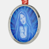 Silent Night (Mary en Baby Jesus) Ornament (Links)