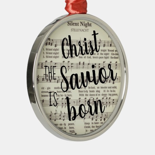 Silent Night Metal Ornament (Rechts)
