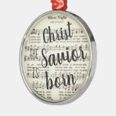 Silent Night Metal Ornament (Links)