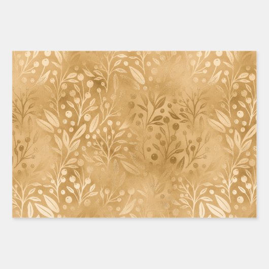 Silent Night Mistletoe-kerstinpakpapier Inpakpapier Vel (Voorkant 2)