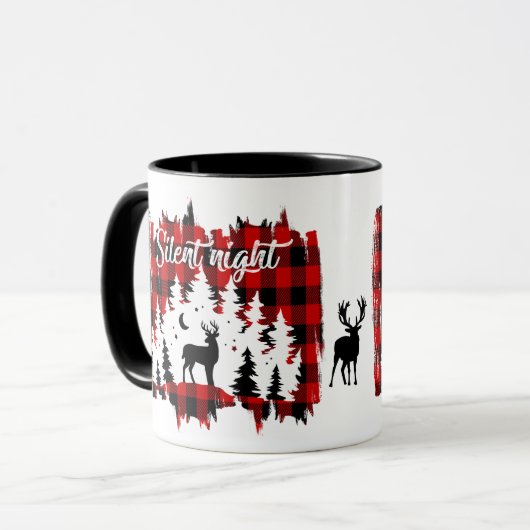 Silent Night Mok voor Kerstmis (Voorkant links)