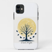 Silent Night Moon Tree Phone Case (Achterkant)