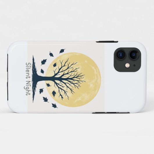 Silent Night Moon Tree Phone Case (Achterkant (horizontaal))
