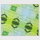 Silent Night Music-kerstinpakken papier (Vlak)