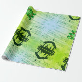 Silent Night Music-kerstinpakken papier (Uitgerold)