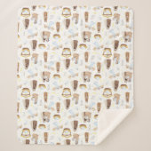 Silent Night Natitivity Kerstmis Sherpa Blanket Deken (Voorkant)