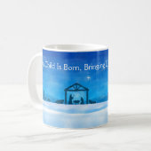 Silent Night Nativity Scene Mug  Koffiemok (Voorkant links)