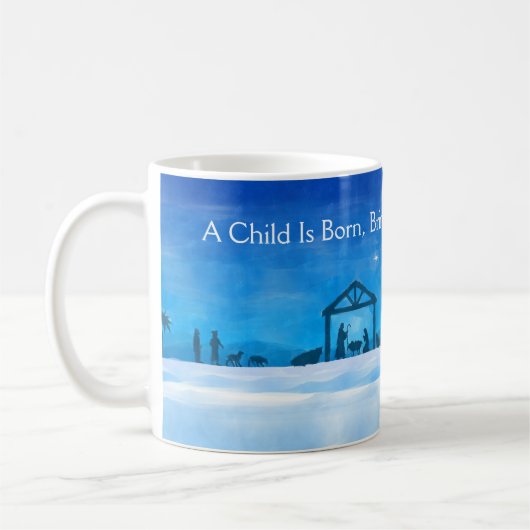 Silent Night Nativity Scene Mug  Koffiemok (Links)