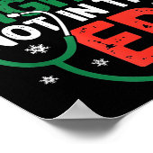 Silent Night Not In The Er Funny Nurse Christmas Poster (Hoek)