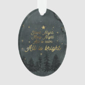 Silent Night Oval Ornament (voorkant)