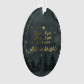 Silent Night Oval Ornament (voorkant)